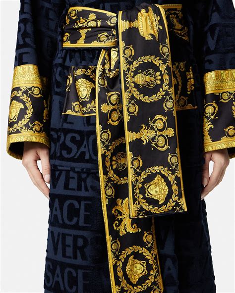 versace baroque bathrobe cheap|versace hooded robe.